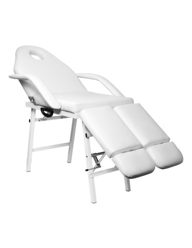 Fotel kosmetyczny składany P270 pedi biały 