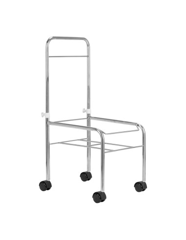 Brodzik do pedicure na kółkach chrom