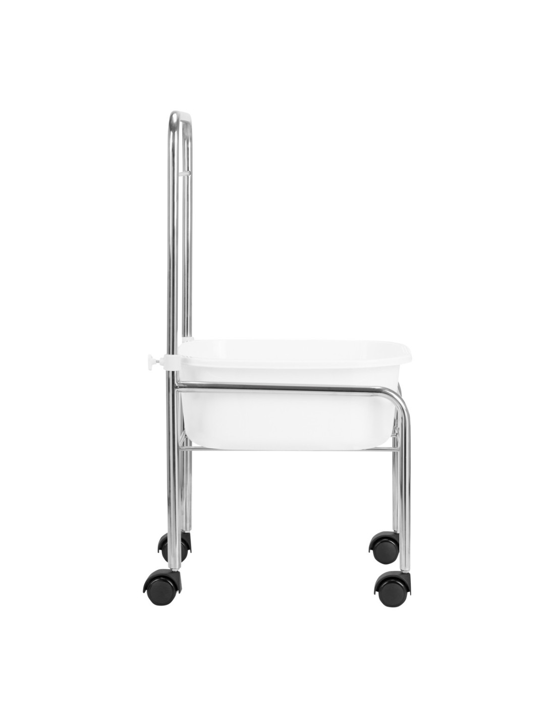 Brodzik do pedicure na kółkach chrom 