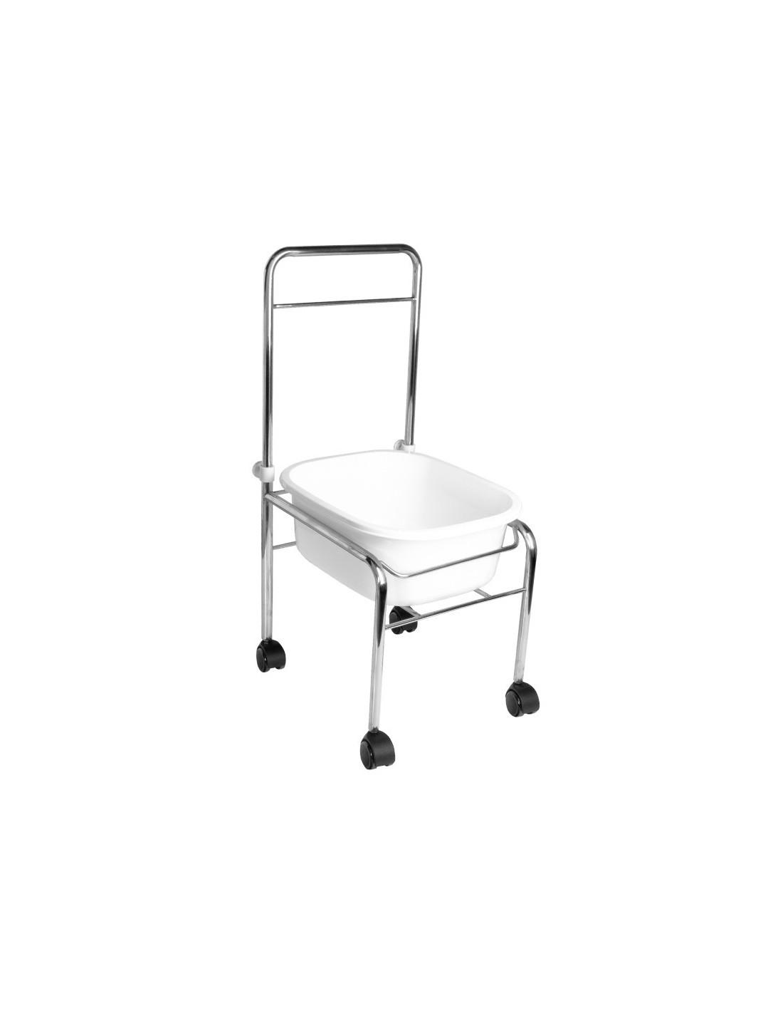 Zestaw brodzik do pedicure na kółkach chrom + masażer do stóp masażer z podtrzymaniem temp. AM-506A 