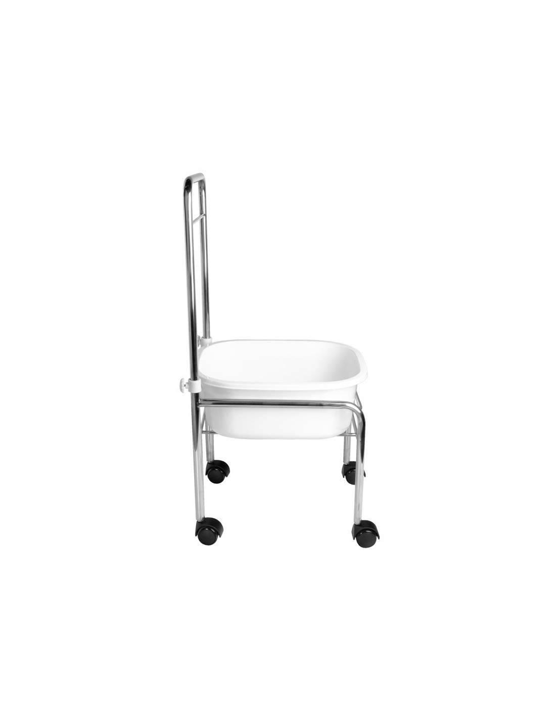 Zestaw brodzik do pedicure na kółkach chrom + masażer do stóp masażer z podtrzymaniem temp. AM-506A 