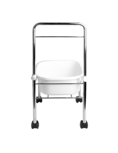 Zestaw brodzik do pedicure na kółkach chrom + masażer do stóp masażer z podtrzymaniem temp. AM-506A 