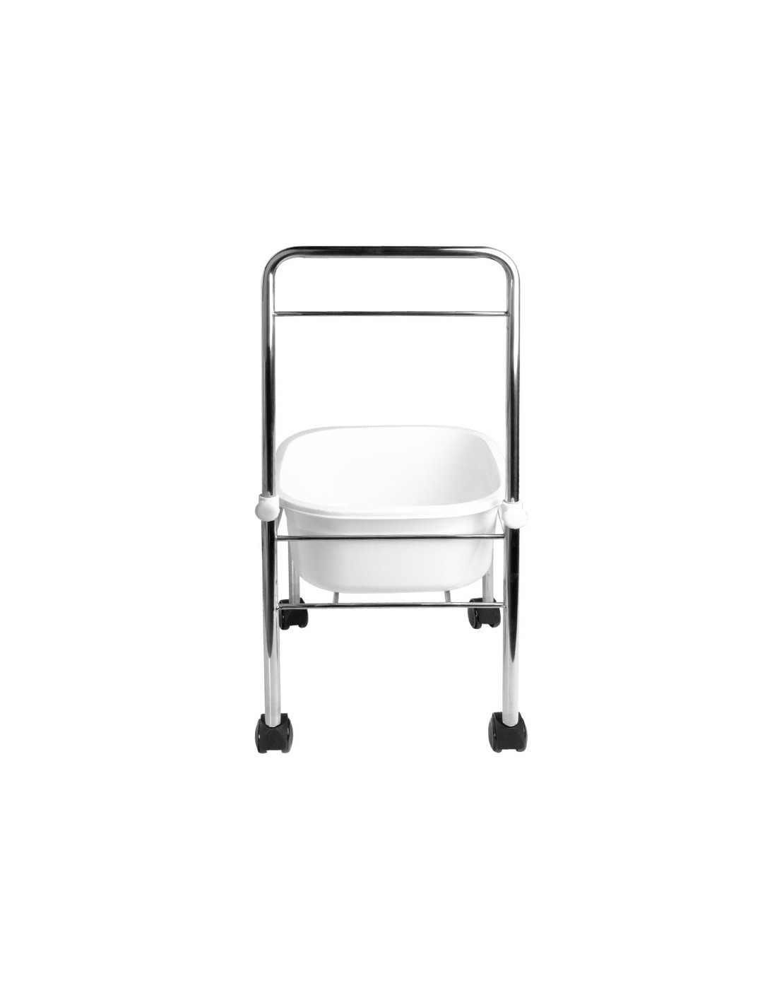 Zestaw brodzik do pedicure na kółkach chrom + masażer do stóp masażer z podtrzymaniem temp. AM-506A 