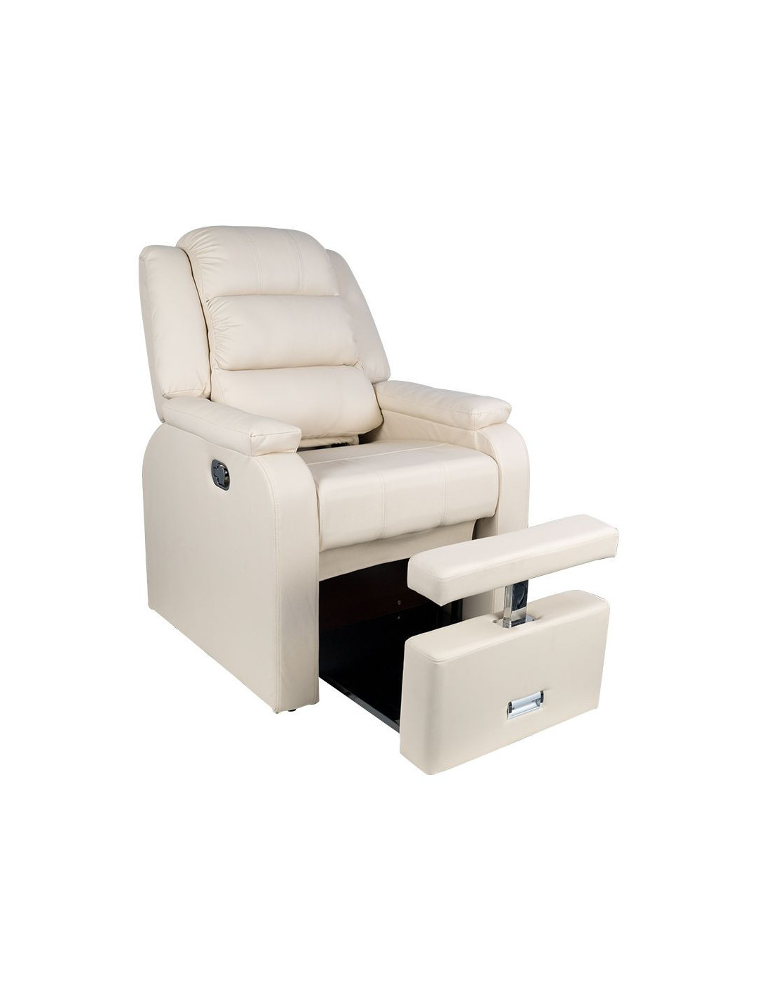 Fotel spa do pedicure Hilton kremowy 