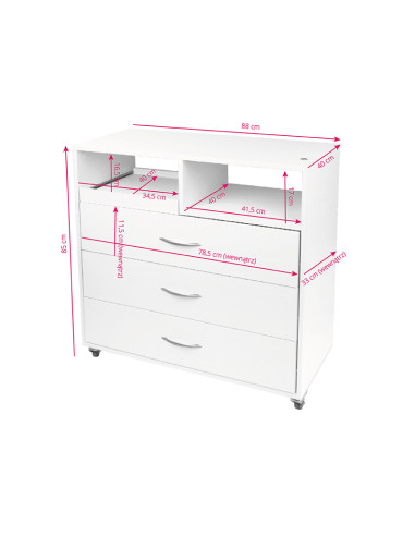 Unidad pomocnik podologiczny Y-200 biały 