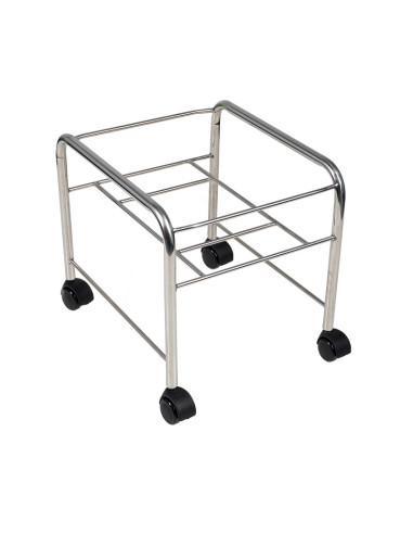 Brodzik do pedicure prosty z kółkami chrom 