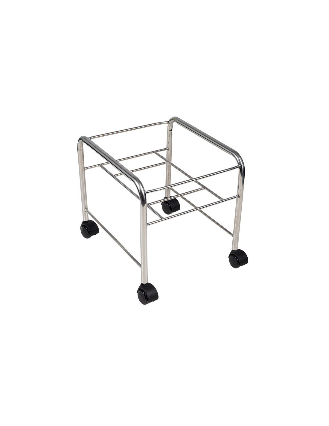 Brodzik do pedicure prosty z kółkami chrom 