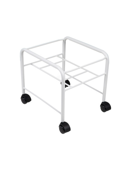 Brodzik do pedicure prosty z kółkami biały 