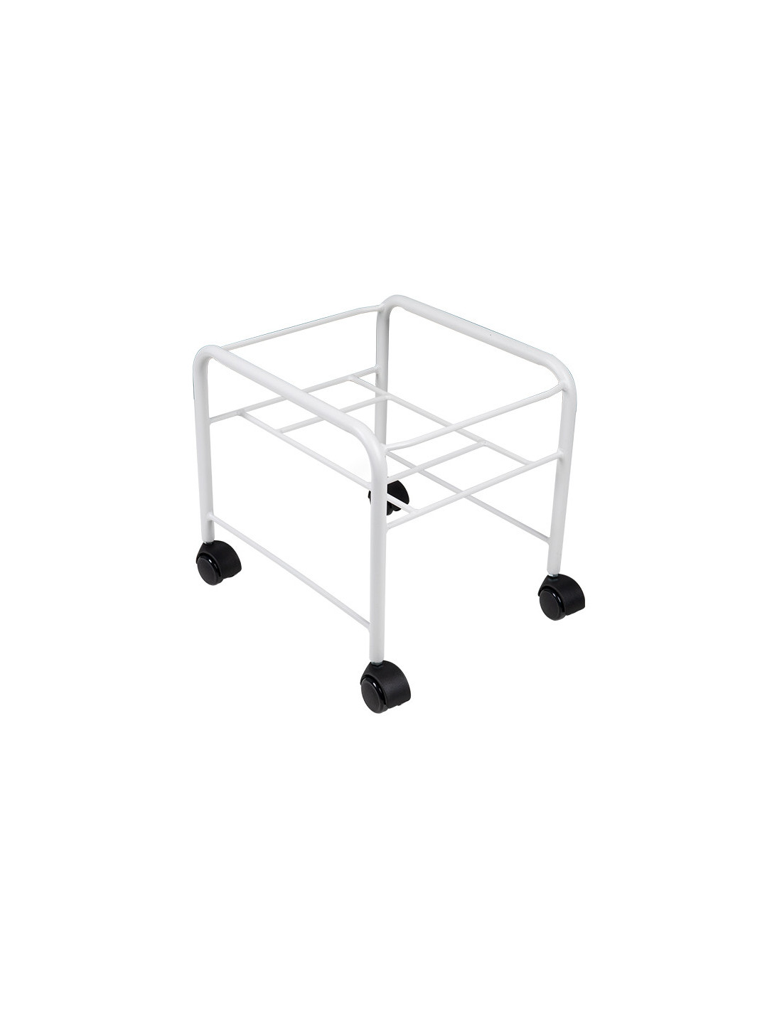 Brodzik do pedicure prosty z kółkami biały 