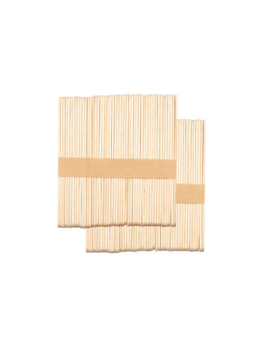 Szpatułka drewniana średnia 114 x 10 x 2 mm - 100 sztuk 