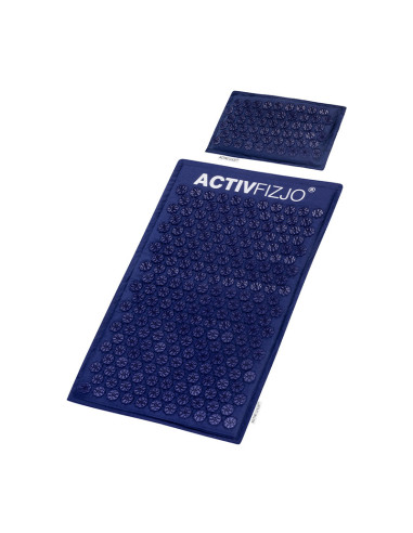 Mata do akupresury ActivFizjo premium natural granatowa z poduszką 