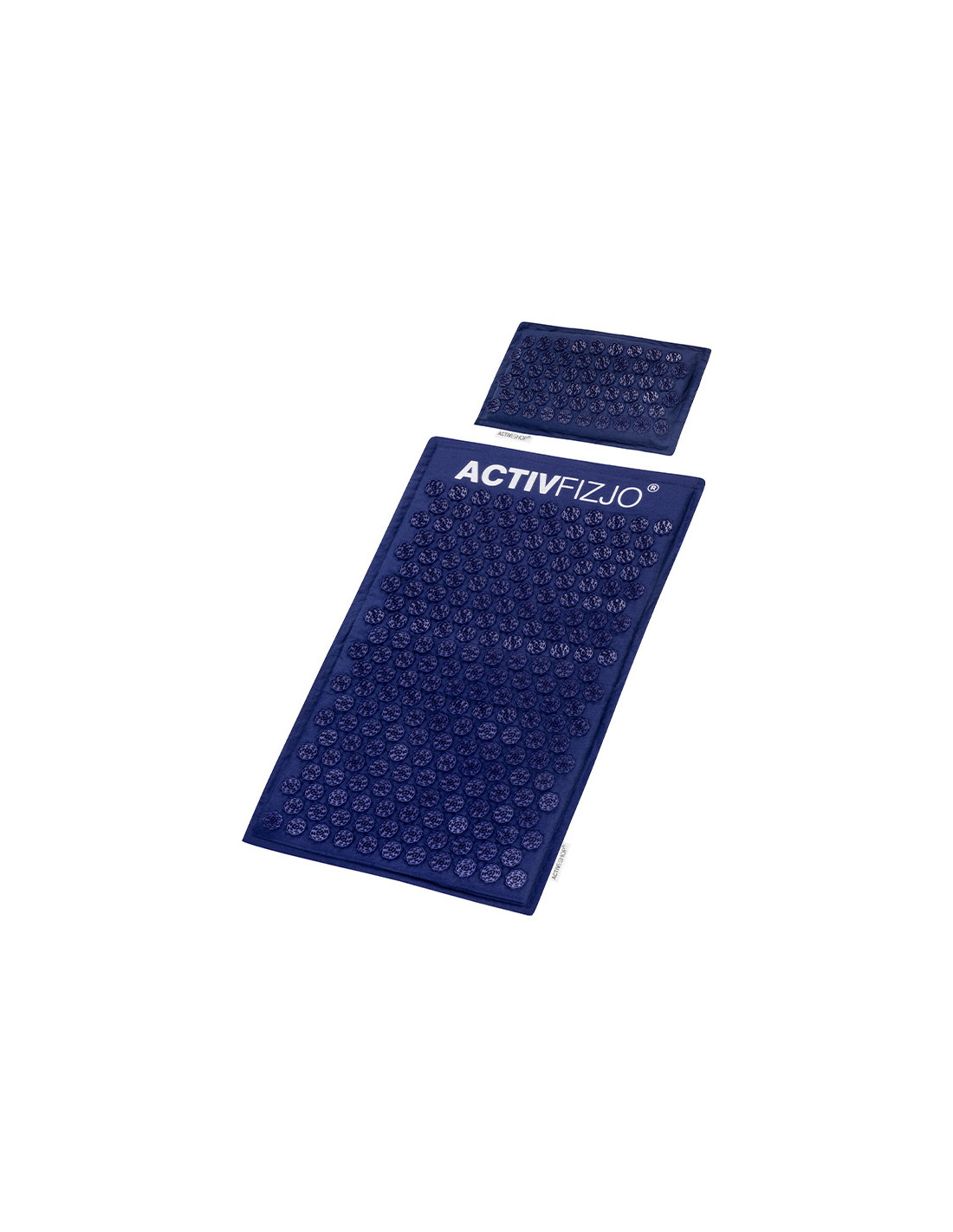 Mata do akupresury ActivFizjo premium natural granatowa z poduszką 