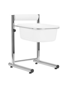 Bassines bain pieds de pédicure à hauteur réglable, chromé