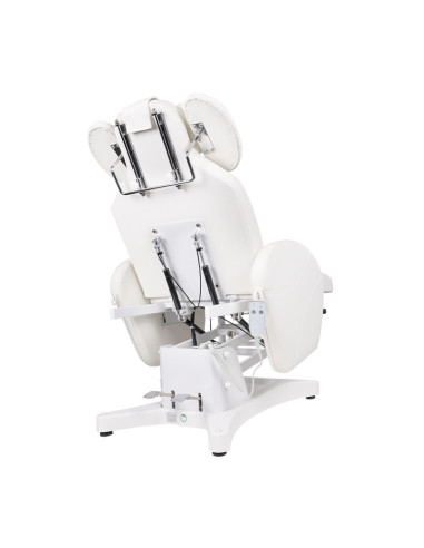 Fotel zabiegowy do rzęs Ivette professional elektryczny biały 
