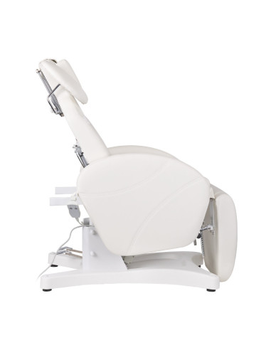 Fotel zabiegowy do rzęs Ivette professional elektryczny biały 