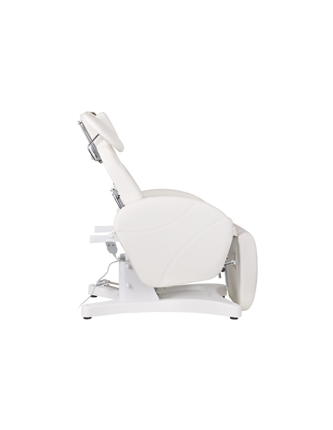 Fotel zabiegowy do rzęs Ivette profissional elektryczny biały 