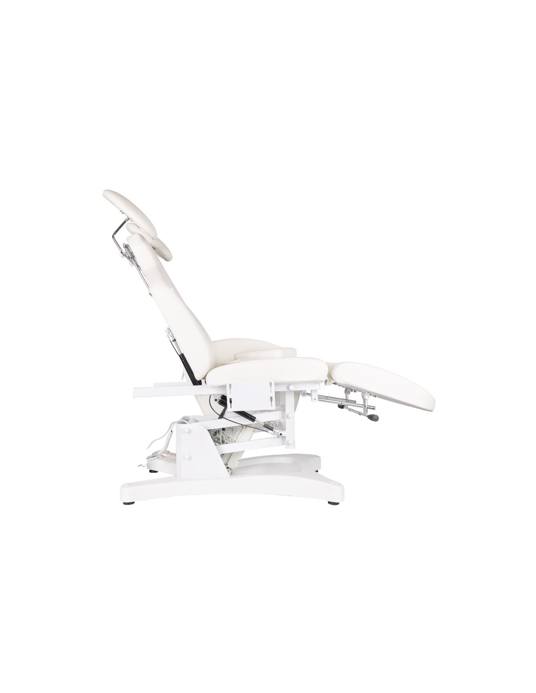 Fotel zabiegowy do rzęs Ivette profissional elektryczny biały 