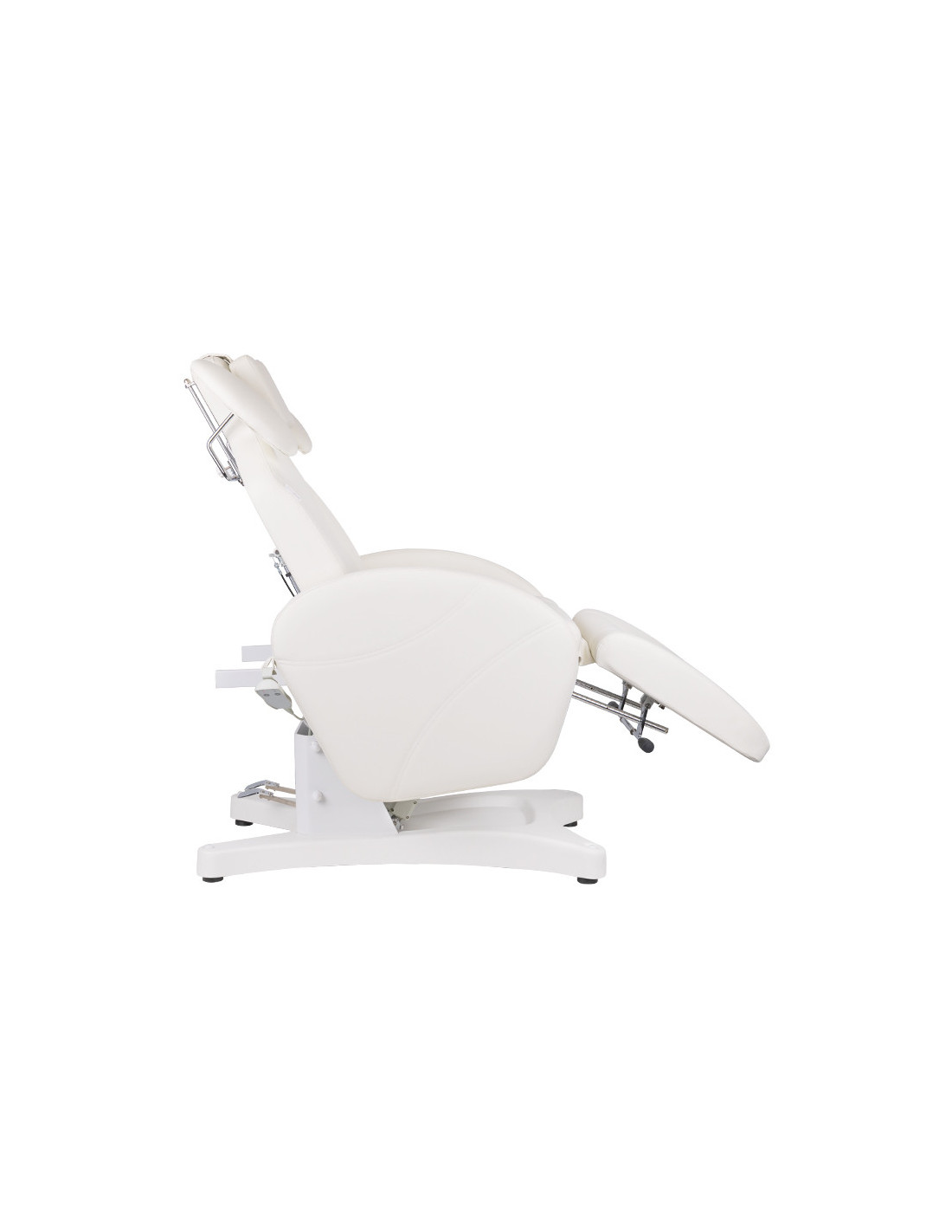 Fotel zabiegowy do rzęs Ivette profissional elektryczny biały 