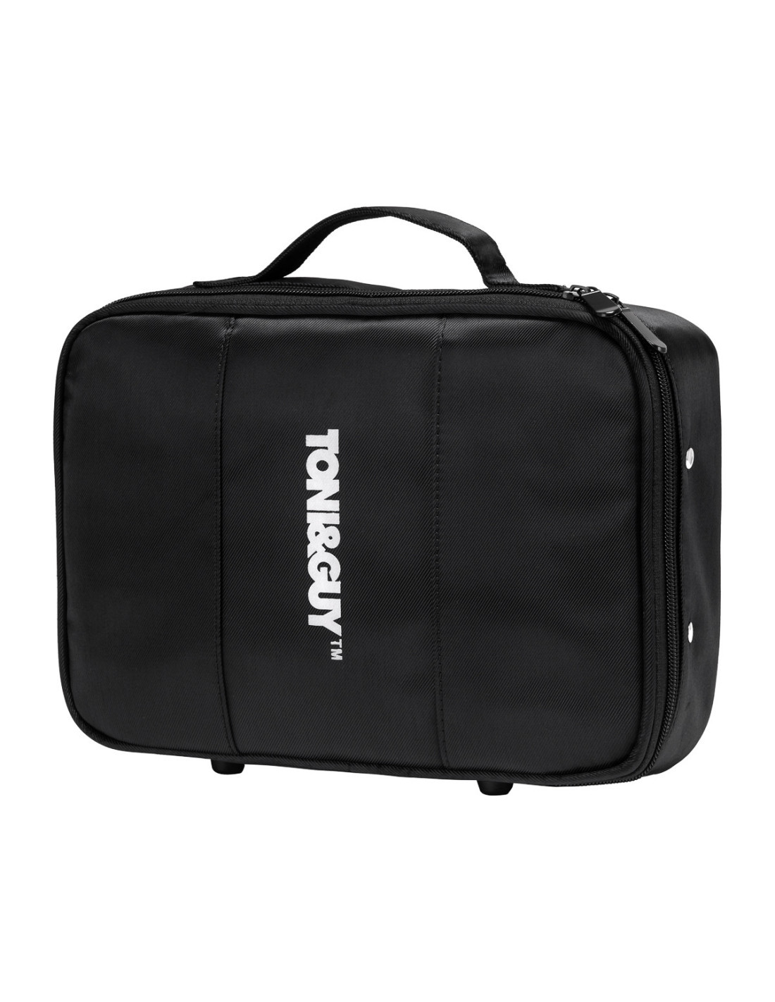 Kuferek fryzjerski barberski czarny materiał 