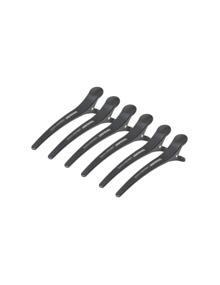 Klamry fryzjerskie do włosów Toni&Guy E-32 6 szt. 11,5 cm czarne 
