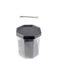 Wsuwki fryzjerskie do włosów E-62 150 szt. 4,9 cm czarne