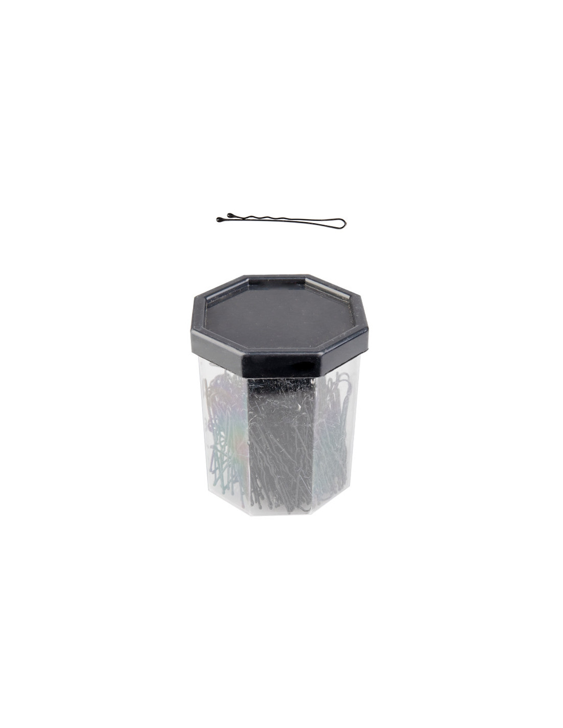 Wsuwki fryzjerskie do włosów E-62 150 szt. 4,9 cm czarne 