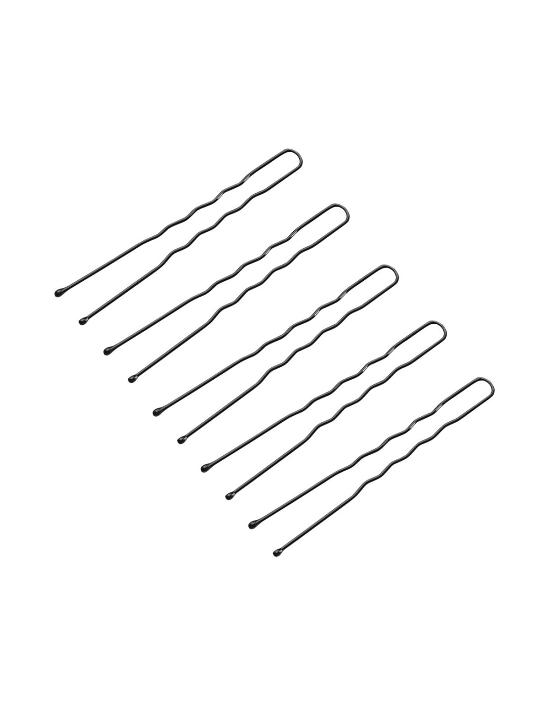 Kokówki fryzjerskie do włosów E-65 300 szt. 6 cm czarne 