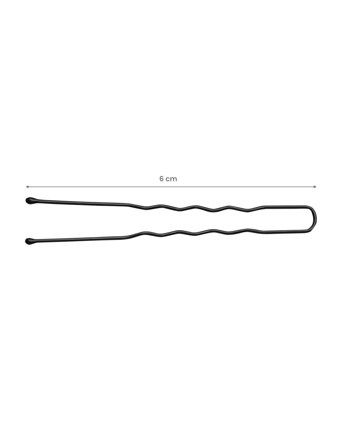 Kokówki fryzjerskie do włosów E-65 300 szt. 6 cm czarne 