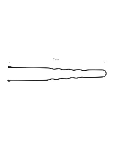 Kokówki fryzjerskie do włosów E-65 300 szt. 7 cm czarne 