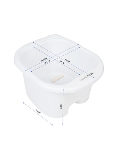 Miska do pedicure z rollerami biała Activeshop 