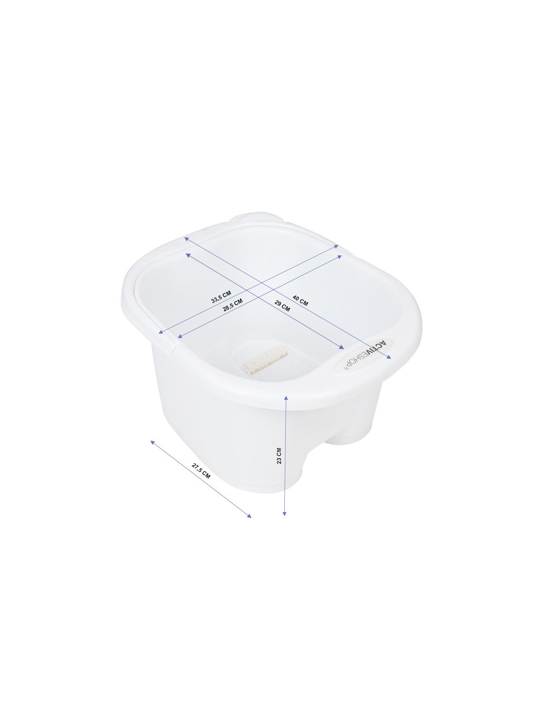 Miska do pedicure z rollerami biała Activeshop 