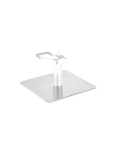 Quadratischer Edelstahlsockel L009 für einen Friseurstuhl