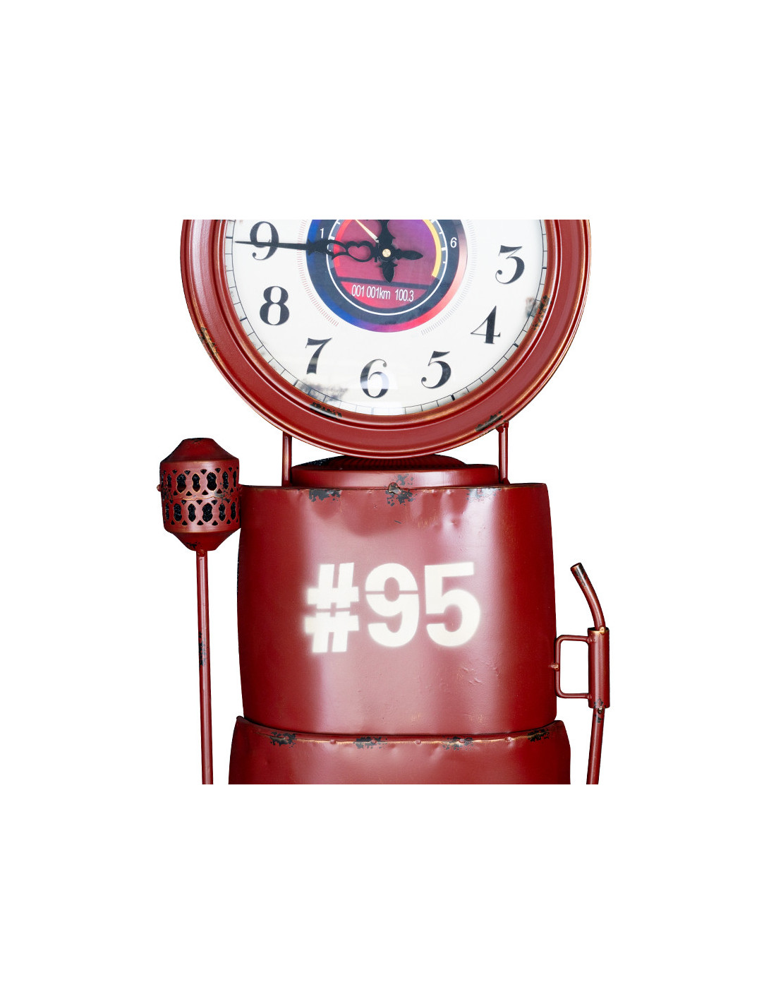 Zegar dekoracja dystrybutor czerwony 