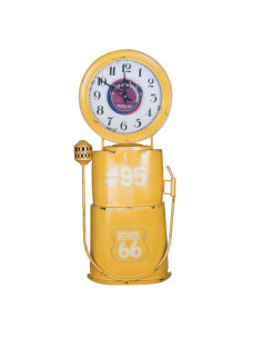 Horloge décoration distributeur jaune