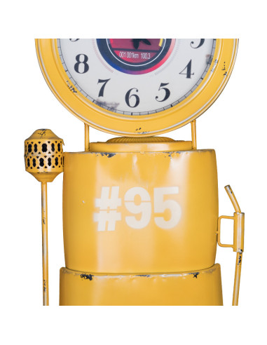 Zegar dekoracja dystrybutor żółty 