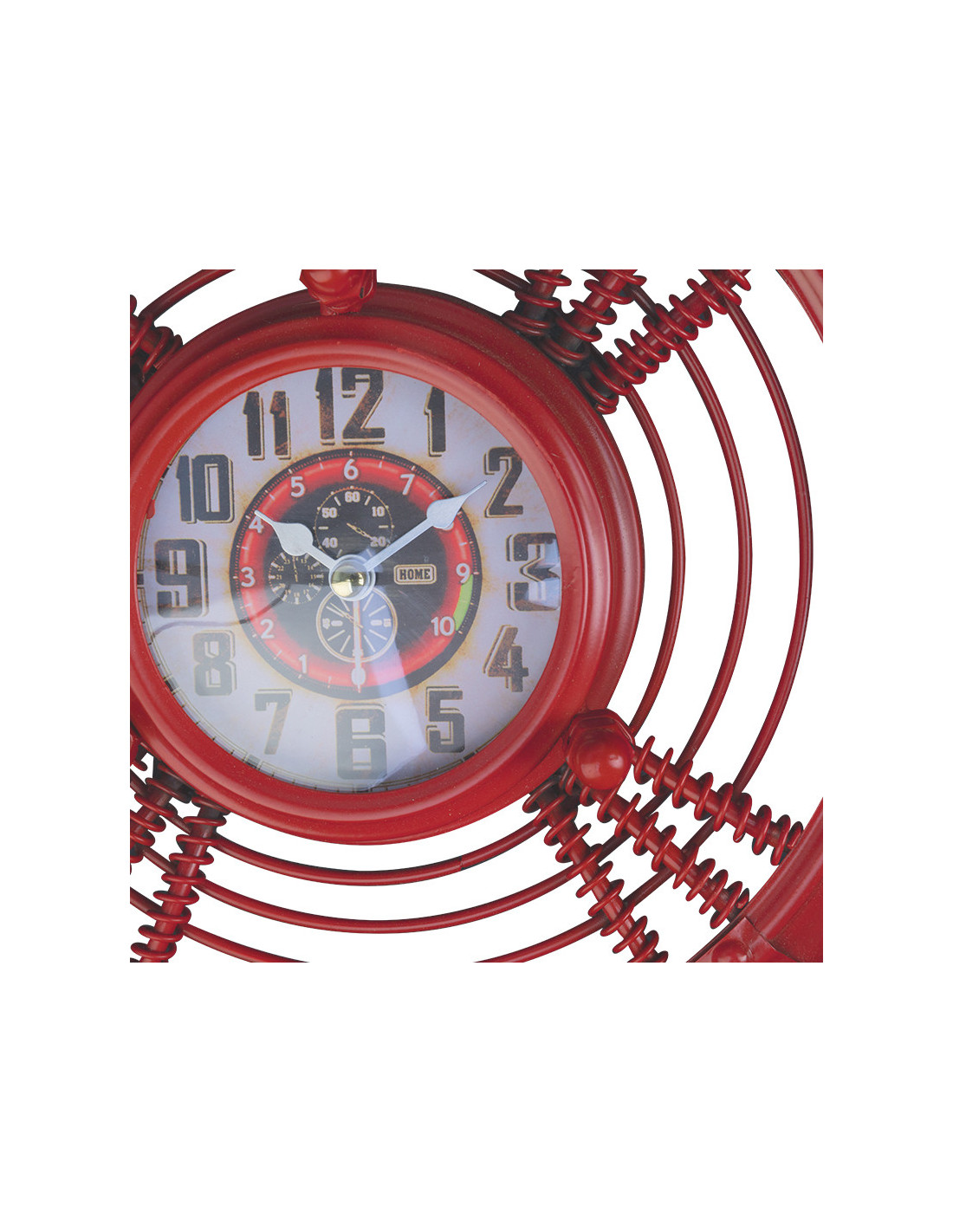 Zegar dekoracja śmigło czerwony 