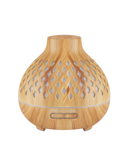 Aroma dyfuzor nawilżacz powietrza spa 10 light wood 400 ml + timer 