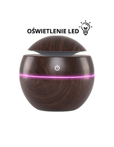 Aroma dyfuzor nawilżacz powietrza spa 16 dark wood 130 ml 