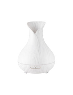 Diffuseur humidificateur d'air aromatique spa 15 bois blanc 400 ml + minuterie