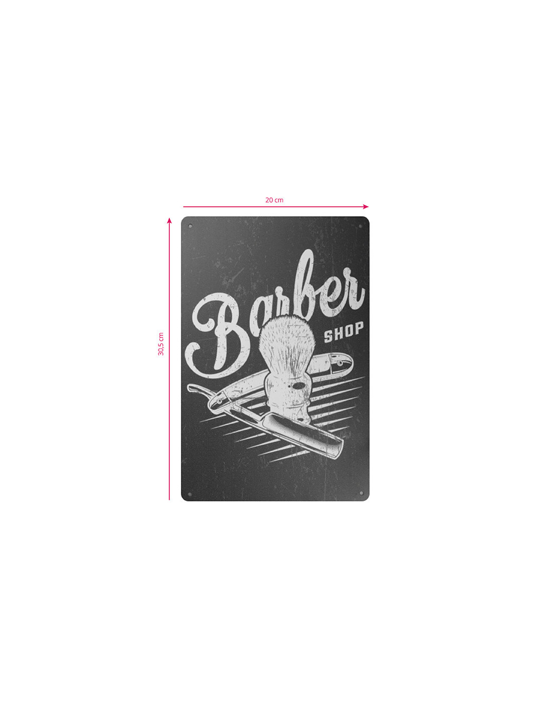 Tablica ozdobna barber B026