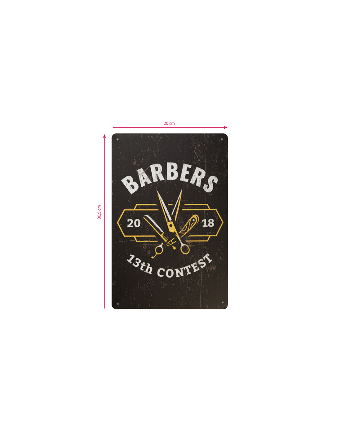 Tablica ozdobna barber B038
