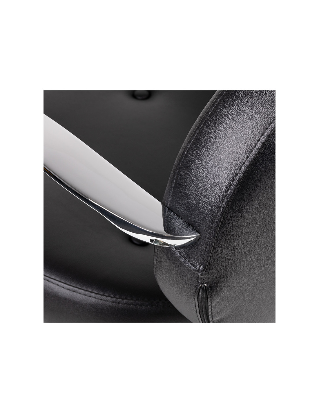  Chaise de coiffure gabbiano asti, noire 