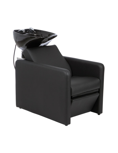 Lecce black Shampoo unit 