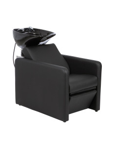 Fregadero de champú negro eléctrico Lecce