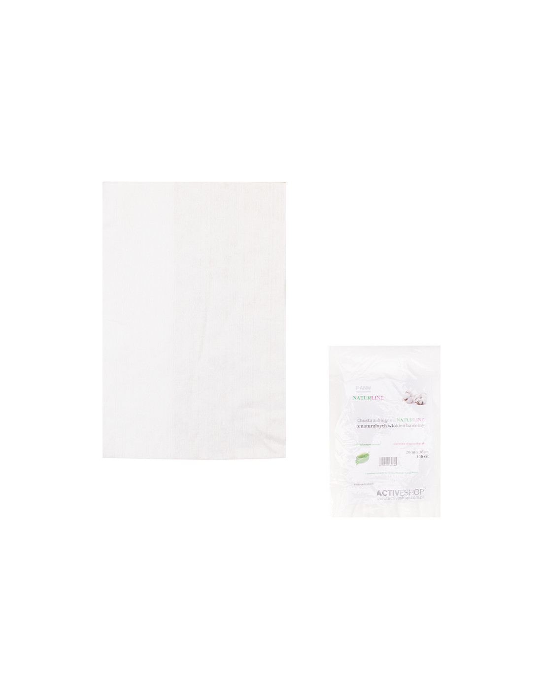 Chusta bawełniana NaturLine 20 x 30 cm 100 szt. 