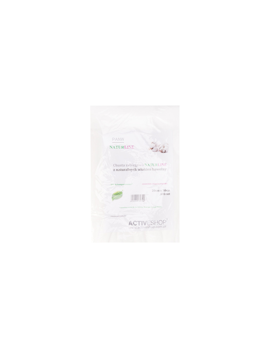 Chusta bawełniana NaturLine 20 x 30 cm 100 szt. 