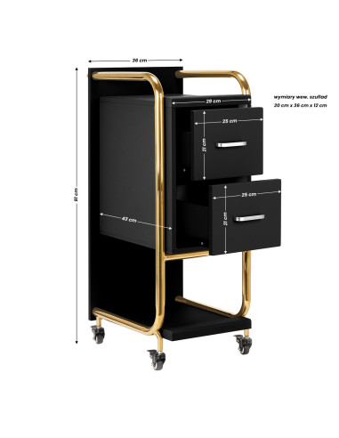 Gabbiano pomocnik fryzjerski Solo złoto - czarny 