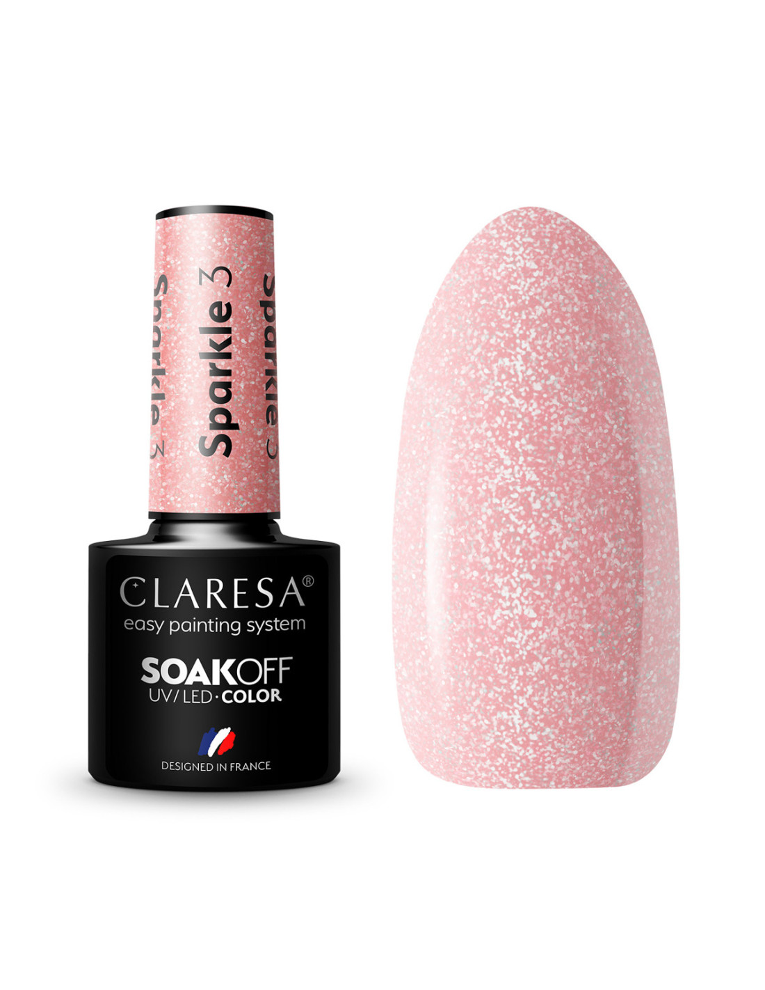 CLARESA Lakier hybrydowy SPARKLE 3 -5g  