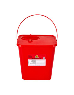 Red 5L medical waste container