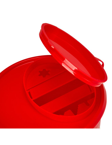 Pojemnik na odpady medyczne 1 L czerwony